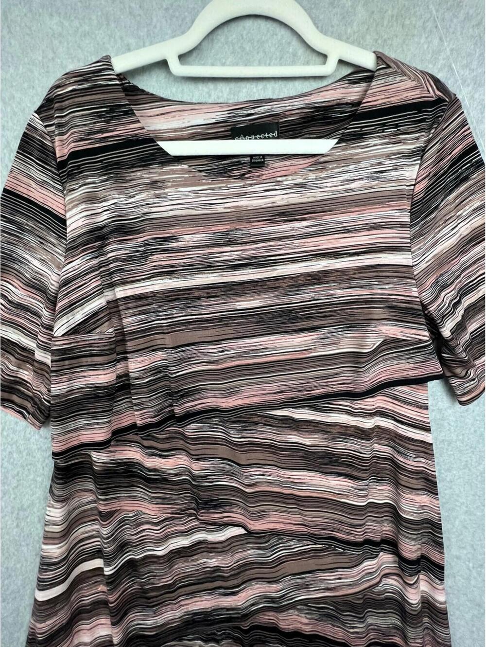 Connected Apparel Bodycon Dress Asymmetrical Womens Plus Size 14W Classy Sexy - Picture 3 of 13